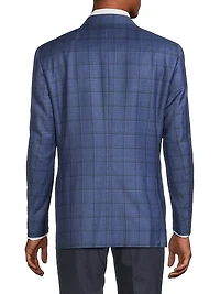 Windowpane Wool Sport Jacket
