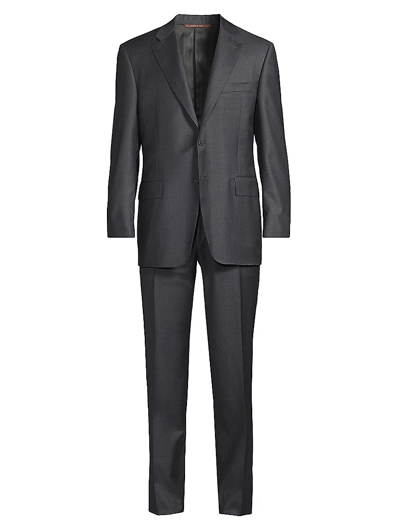 Wool Single-Breasted Suit