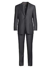 Wool Single-Breasted Suit