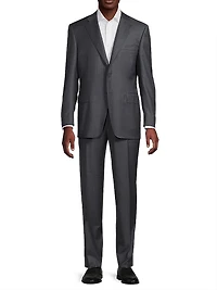 Wool Single-Breasted Suit