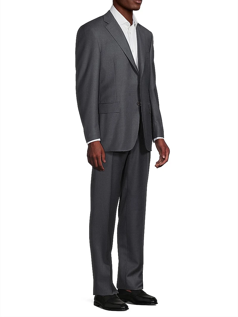 Wool Single-Breasted Suit
