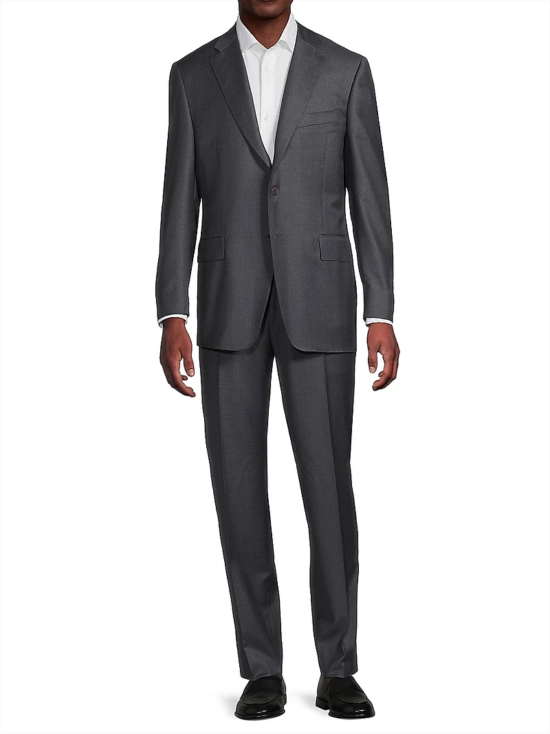 Wool Single-Breasted Suit