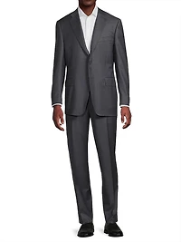 Wool Single-Breasted Suit