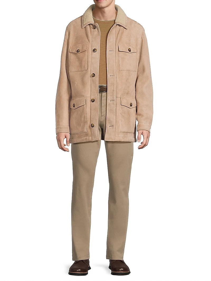 Suede & Shearling Field Jacket