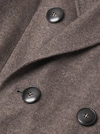 Wool-Cashmere Double-Breasted Coat