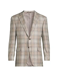 Plaid Cashmere Sport Coat