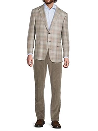 Plaid Cashmere Sport Coat