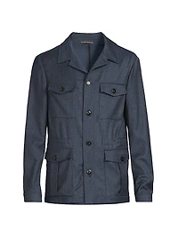 Sahariana Wool Shirt Jacket