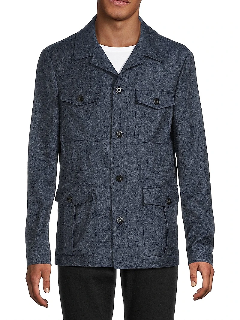 Sahariana Wool Shirt Jacket