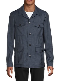 Sahariana Wool Shirt Jacket