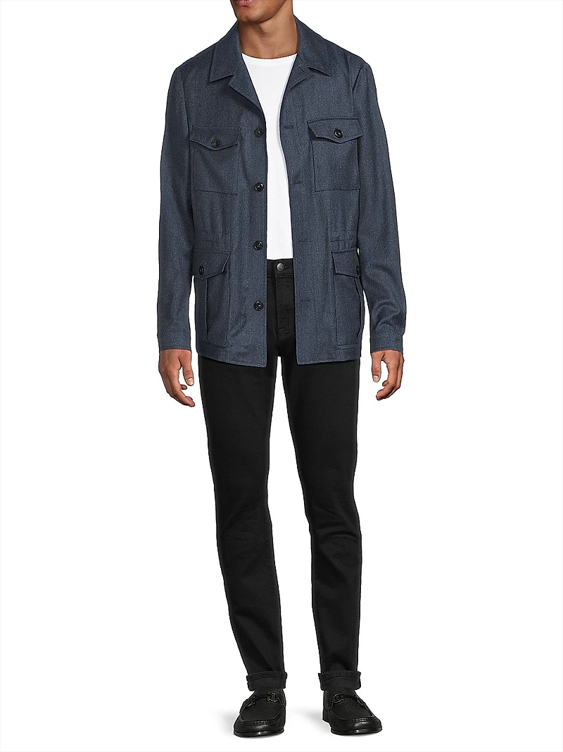 Sahariana Wool Shirt Jacket