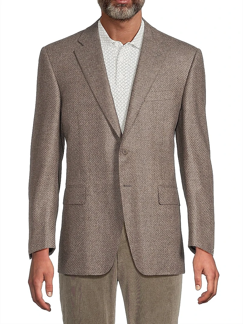 Single-Breasted Wool Sportcoat