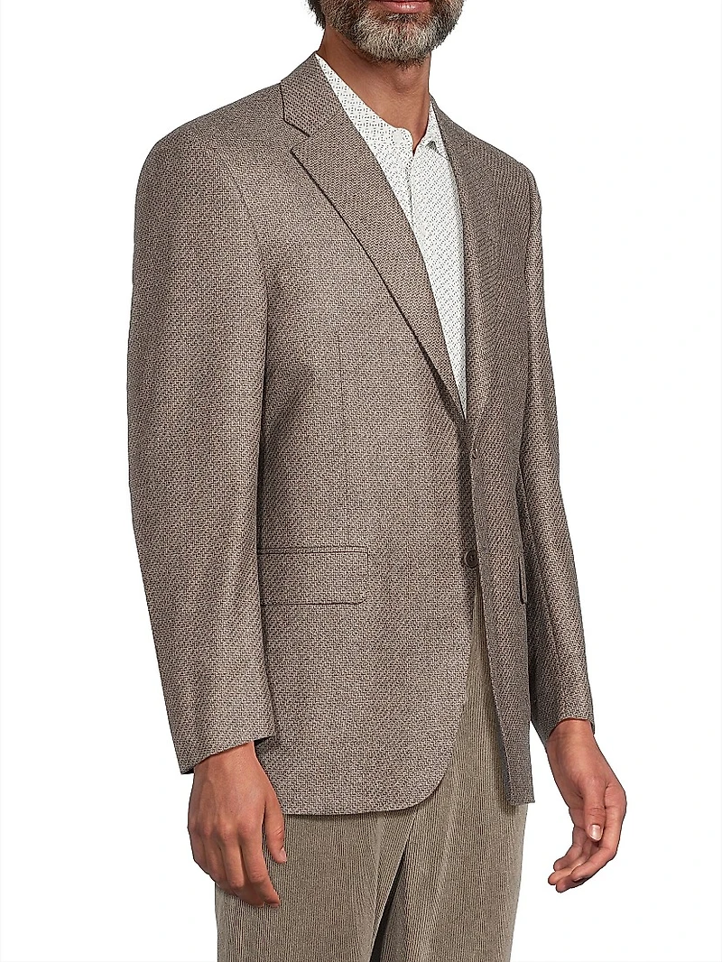 Single-Breasted Wool Sportcoat