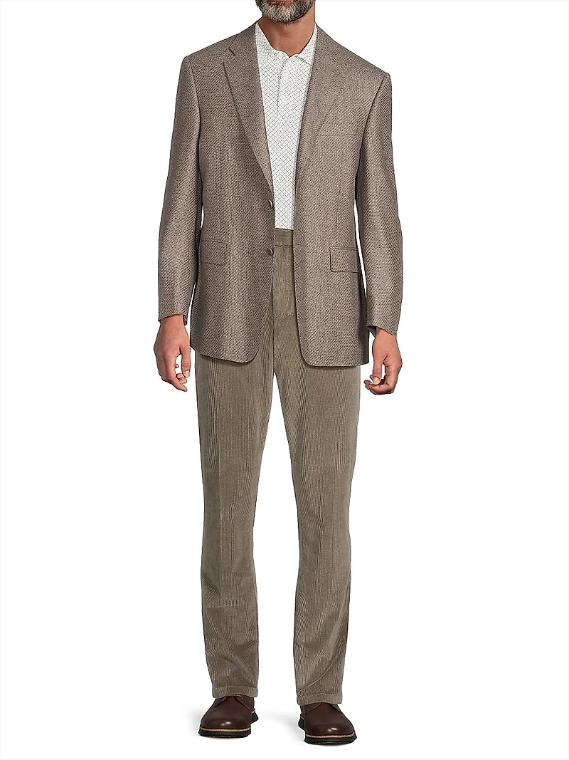 Single-Breasted Wool Sportcoat
