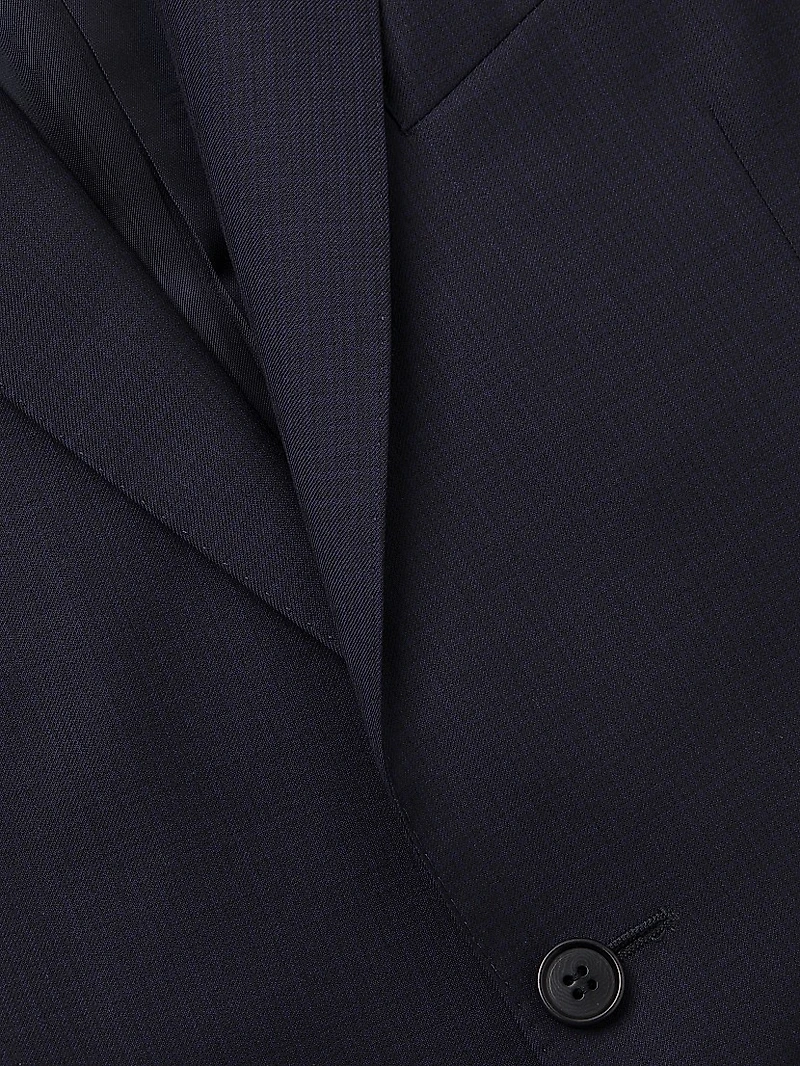 Micro Check Wool Trim-Fit Suit