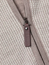 Melange Full-Zip Sweater