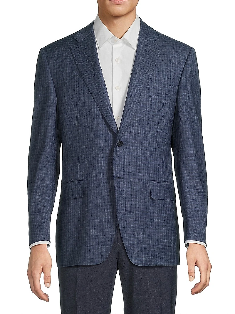 Mid Check Wool Sport Coat