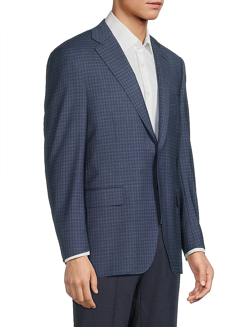 Mid Check Wool Sport Coat
