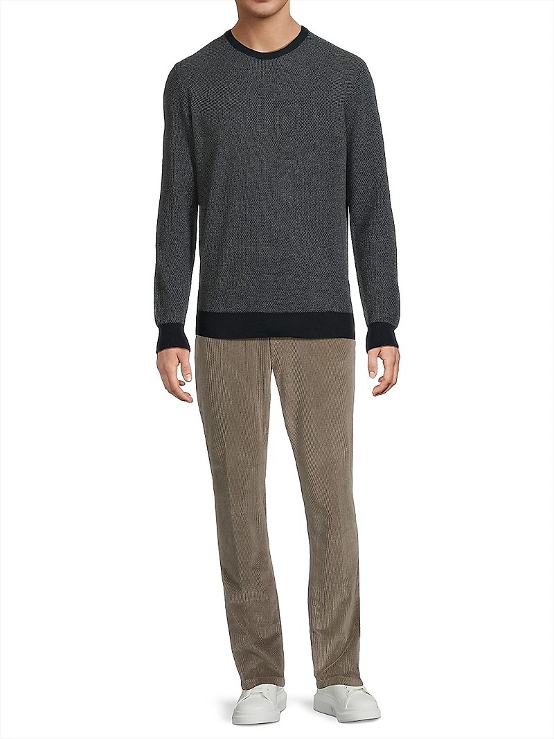 Birdseye Crewneck Sweater