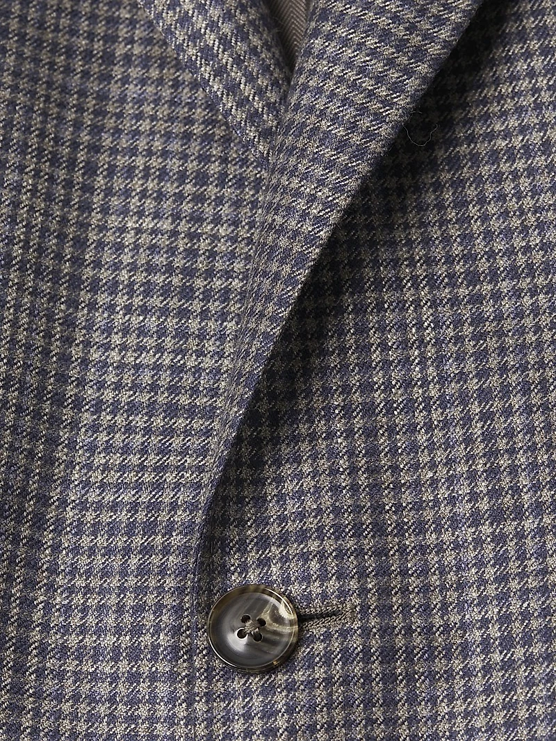 Houndstooth Silk & Cashmere Sport Coat