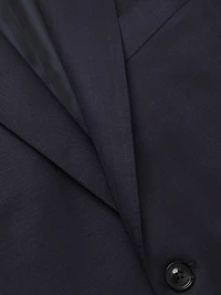 Plaid Wool Trim-Fit Suit