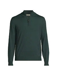 Wool Quarter-Zip Sweater