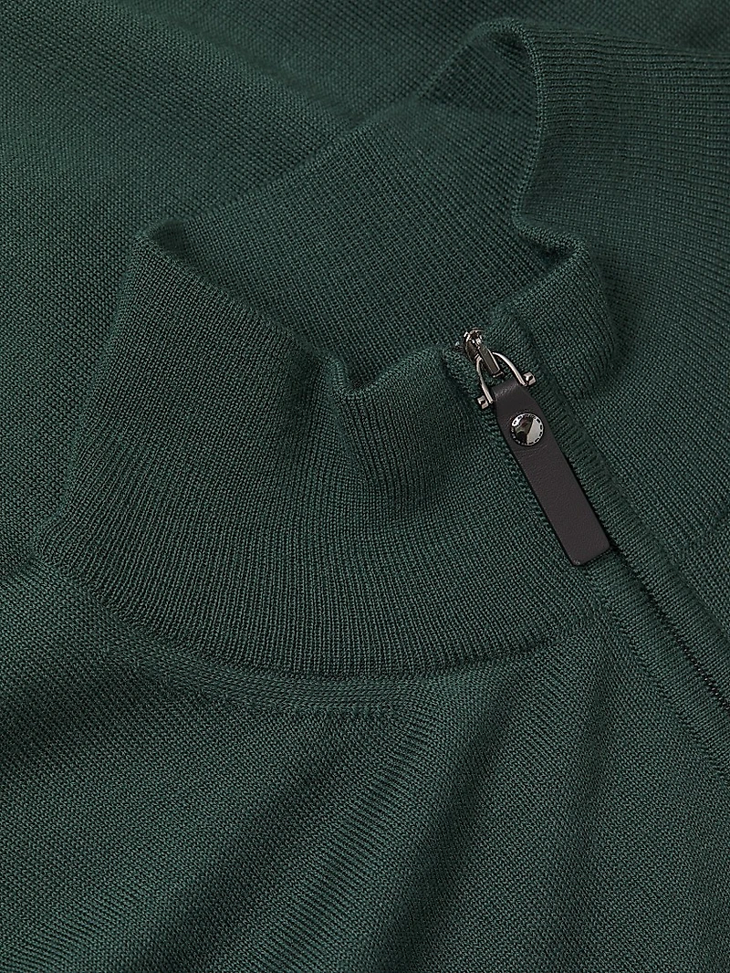 Wool Quarter-Zip Sweater
