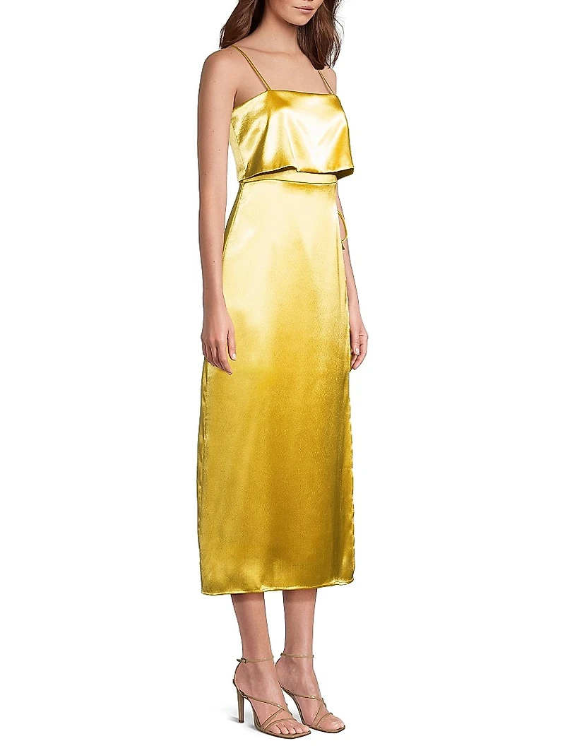 Toro Satin Midi-Dress