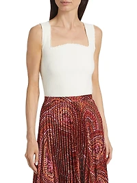 Nalini Cotton-Blend Tank Top