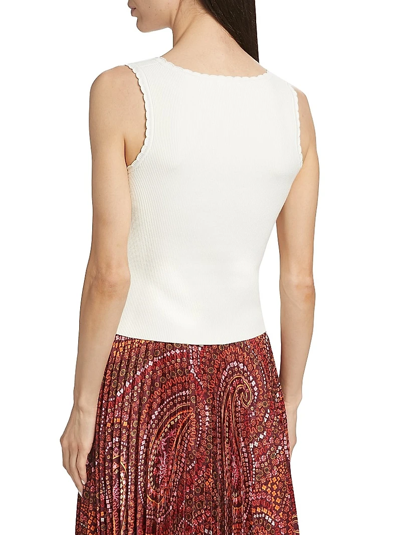 Nalini Cotton-Blend Tank Top