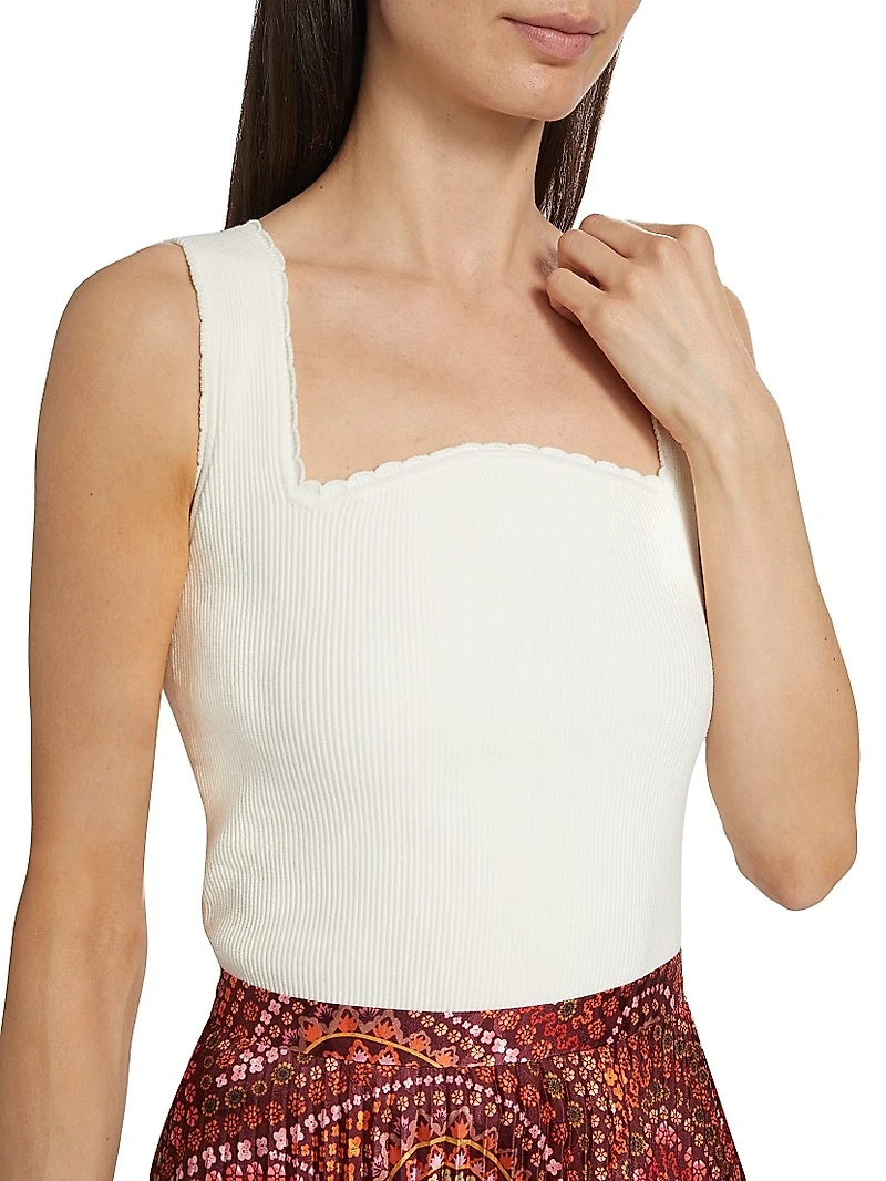 Nalini Cotton-Blend Tank Top