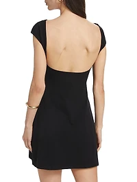 Soleil Stretch Cotton-Blend Minidress