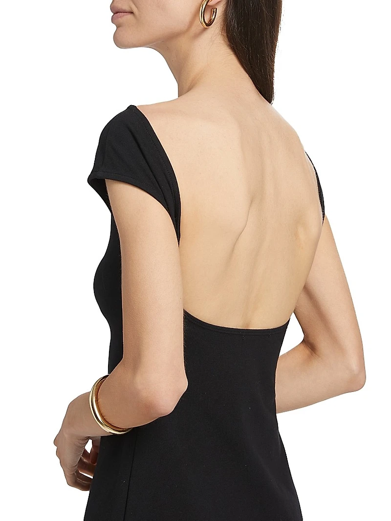 Soleil Stretch Cotton-Blend Minidress