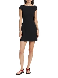 Soleil Stretch Cotton-Blend Minidress