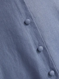 Sebastien Linen Midi-Dress