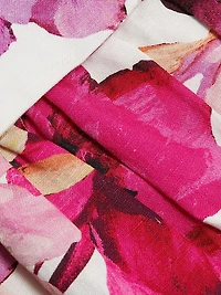 Lidia Floral Drop Waist Midi-Dress