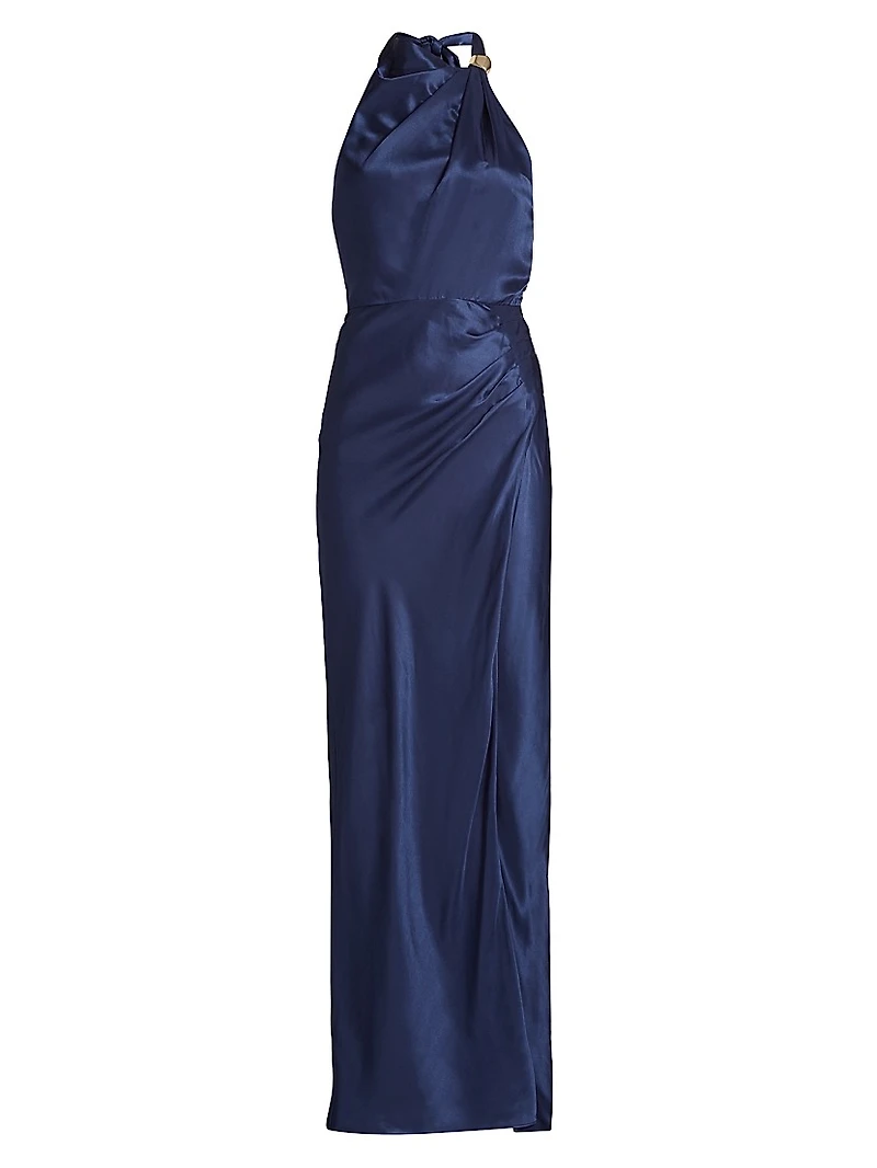 Galilea Satin Column Gown