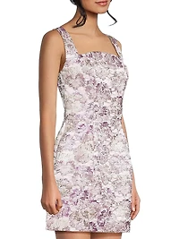 Clovis Metallic Jacquard Minidress