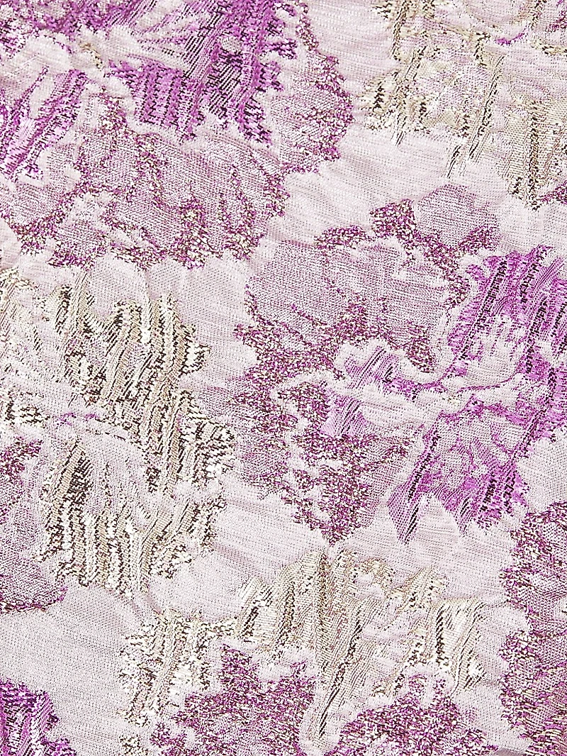 Clovis Metallic Jacquard Minidress