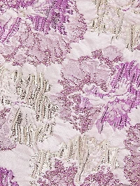 Clovis Metallic Jacquard Minidress