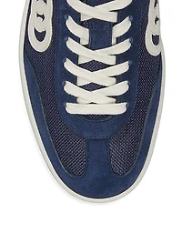 G74 Logo Suede Low-Top Sneakers