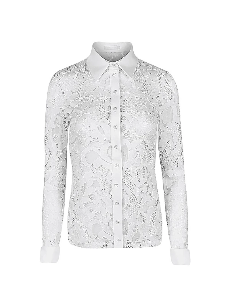 Joanna Lace Button-Front Shirt