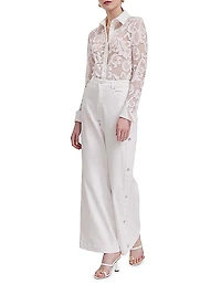 Joanna Lace Button-Front Shirt