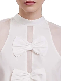 Marceline Bow Sleeveless Blouse