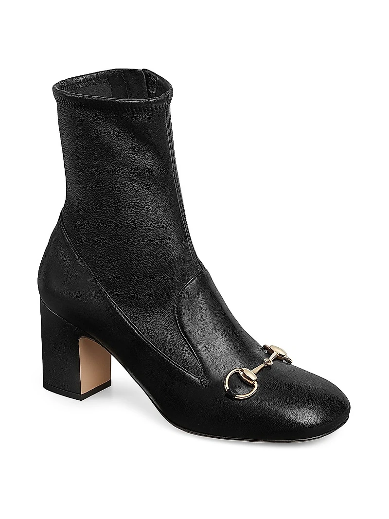 Horsebit 75MM Leather Booties