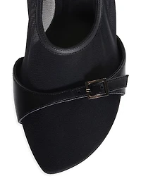 Beba 85MM Mesh Slingback Mules