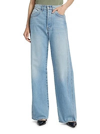 Taylor Double-Seam Wide-Leg Jeans