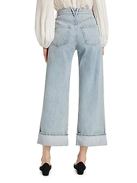 Taylor Wide-Leg Cuffed Jeans