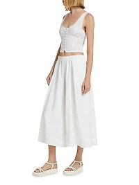 Into You Cotton Eyelet Pant Set
