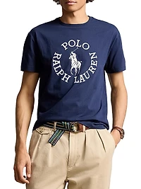 Logo Cotton Crewneck T-Shirt